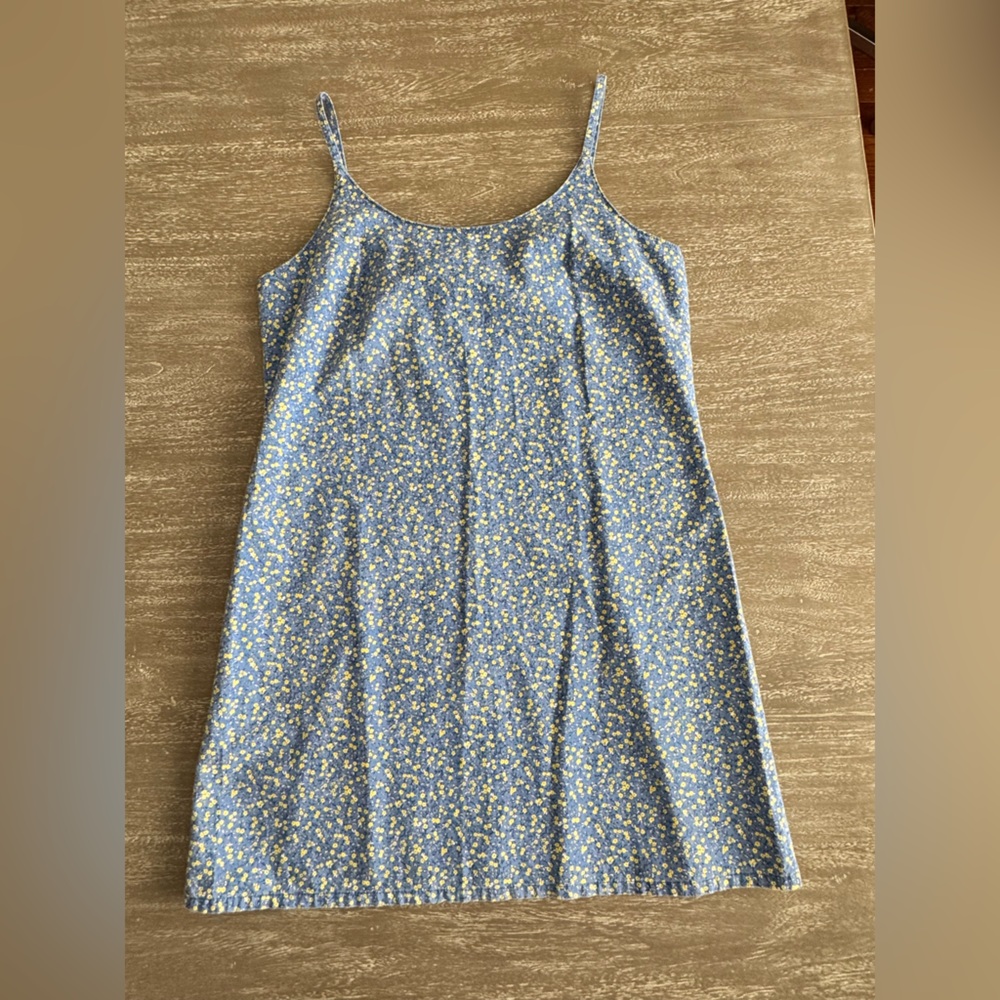 Vintage California Concepts Blue Floral Dress 100% cotton